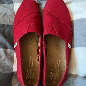 Red Toms, EUC, size 7
